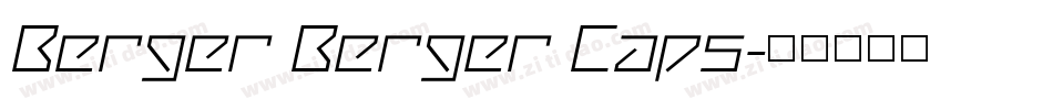 Berger Berger Caps字体转换